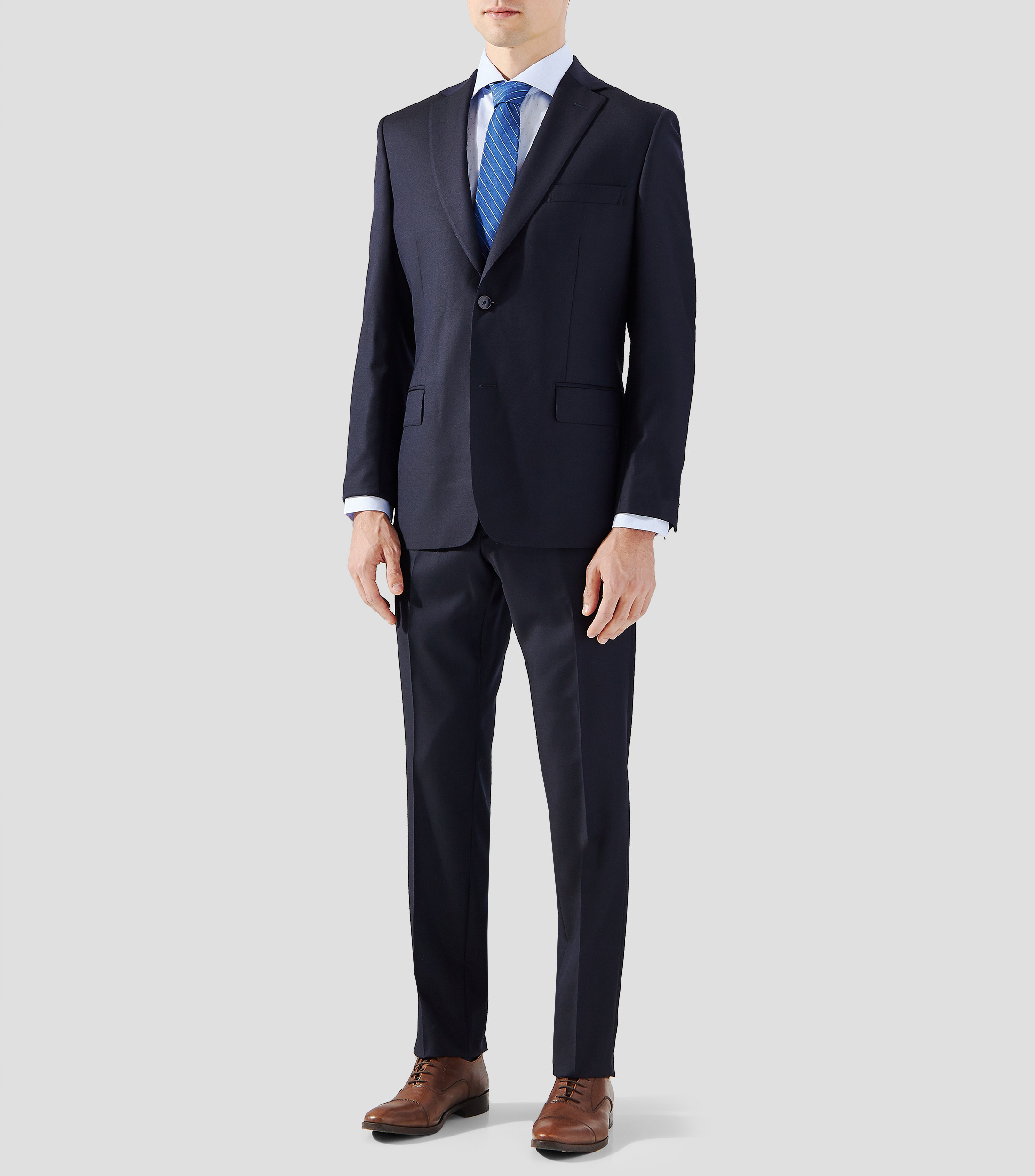 Traje de lana corte regular Hombre